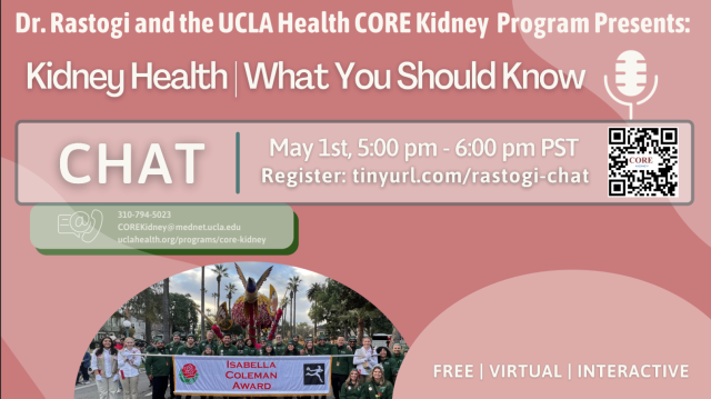 UCLA CORE Kidney Monthly Chat
