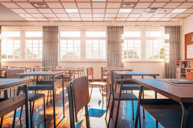 image of empty classroom