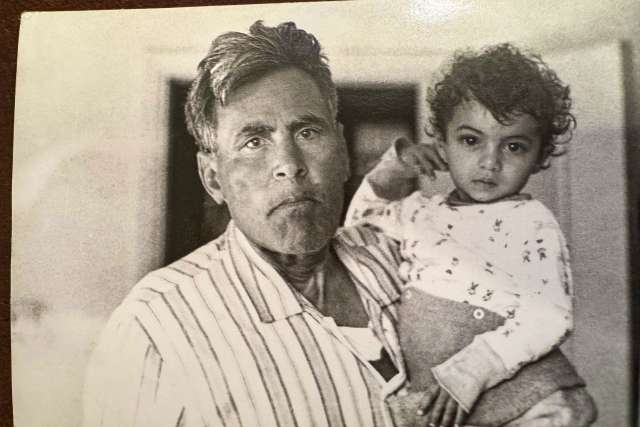 Dr. Maie St. John as a young child with her grandfather in Egypt