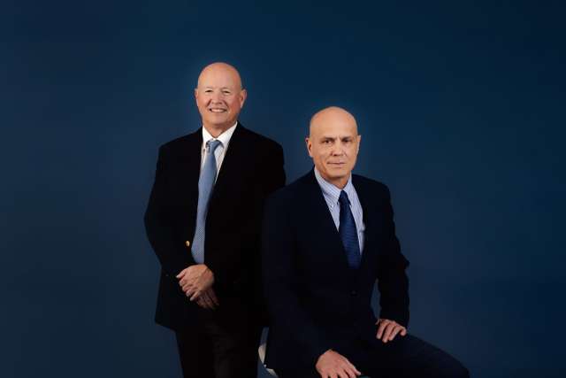 Dr. Richard N. Gates (left), of Children’s Hosptial of Orange County, and Dr. Glen S. Van Arsdell, of UCLA Mattel Children’s Hospital.