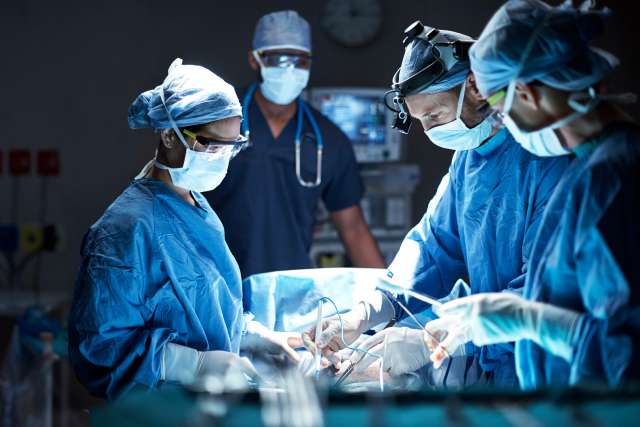 surgeon operating