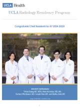 UCLA Radiological Sciences Chief Residents FY 2024-2025