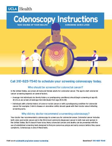 Preparing For Colonoscopy - Colorectal Cancer Screening | UCLA Health