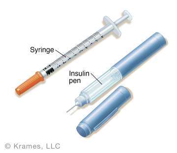 Set of medical empty needles, big and insulin needles on the white