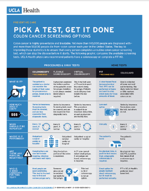 Screening Options - Colorectal Cancer Screening | UCLA Health