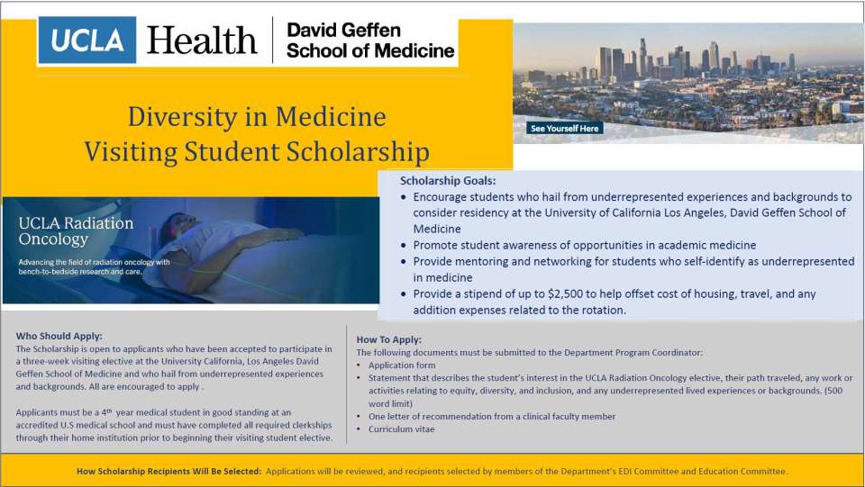 Diversity in Medicine Visiting Student Scholarship 2024