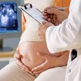 pregnant woman in doctor's office